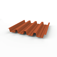 Профнастил Н60 (RAL 2001) 0,7х845мм оцинкованный, с полимерным покрытием (Полиэстер)