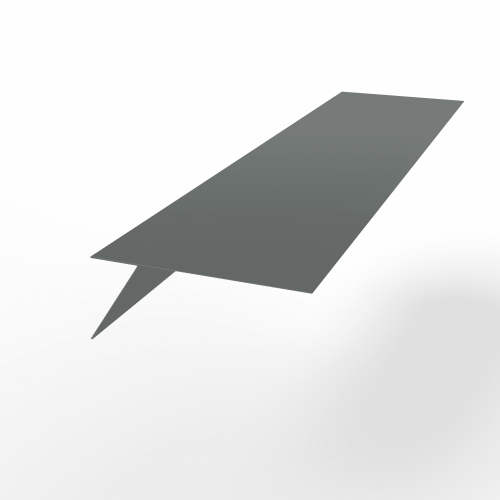 Карнизная планка RAL 7005 оцинкованная с порошковым покрытием 0,45 мм