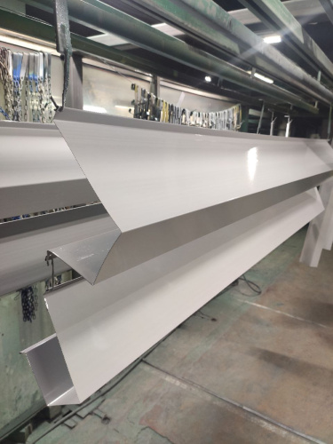 Карнизная планка RAL 7047 оцинкованная c порошковым покрытием 0,45мм фото 3