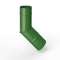 Колено водосточное оцинкованное порошок ф120мм RAL 6010