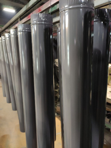 Труба водосточная оцинкованная порошок ф90х1250мм RAL 7015