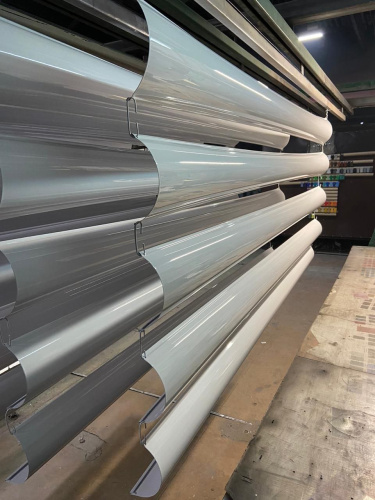 Желоб водосточный оцинкованный порошок ф120х2000мм RAL 6012 фото 6 Желоб водосточный оцинкованный порошок ф120х2000мм RAL 6012 фото 6