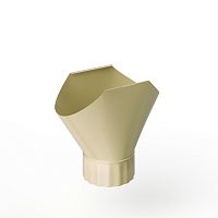 Воронка желоба оцинкованная накладная порошок ф150мм RAL 1015