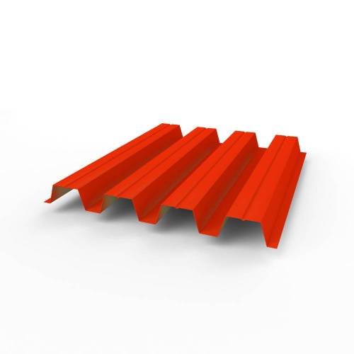 Профнастил оцинкованный с полимерным покрытием полиэстер Н57 buildstor 0,65х801мм RAL 2005 Люминесцентный оранжевый Профнастил оцинкованный с полимерным покрытием полиэстер Н57 buildstor 0,65х801мм RAL 2005 Люминесцентный оранжевый