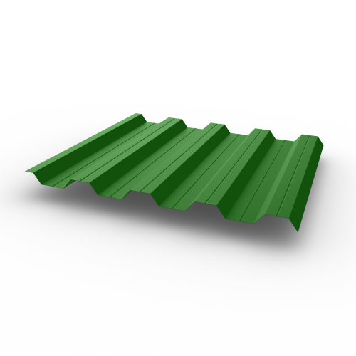 Профнастил НС44 (RAL 6017) 0,45х1047мм оцинкованный, с полимерным покрытием (Полиэстер)