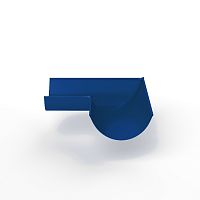 Угол 90 градусов водосточного желоба оцинкованный порошок ф220х400х400мм RAL 5010