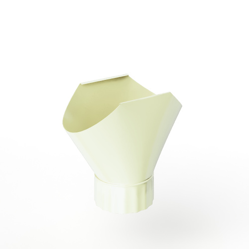 Воронка желоба оцинкованная накладная порошок ф120мм RAL 9010