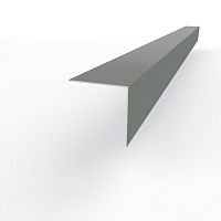 Планка угла внешнего RAL 7037 оцинкованная c порошковым покрытием 0,45мм