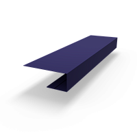 j планка RAL 5022 оцинкованная c порошковым покрытием 0,45мм