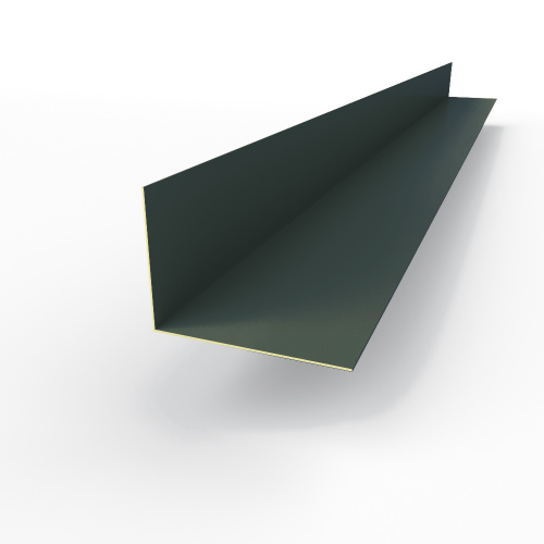 Планка угла внутренняя RAL 7026 оцинкованная c порошковым покрытием 0,45мм