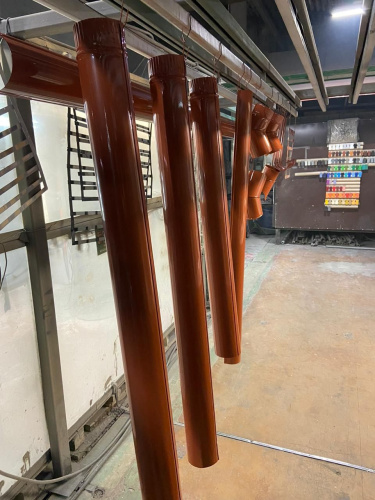 Труба водосточная оцинкованная порошок ф220х1250мм RAL 8004