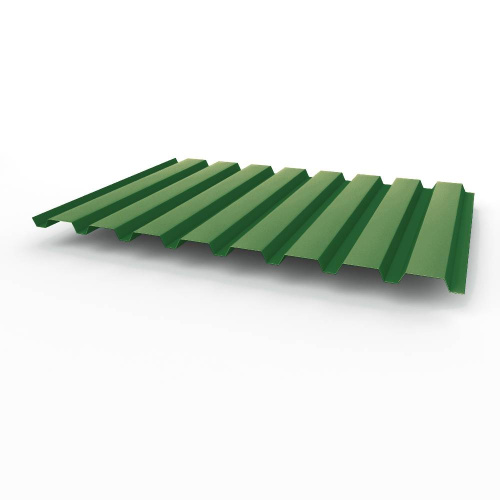 Профнастил оцинкованный с полимерным покрытием полиэстер С20 buildstor 0,4х1150мм RAL 6002 Лиственно-зелёный