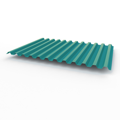 Профнастил оцинкованный с полимерным покрытием полиэстер С21 buildstor 0,7х1051мм RAL 5018 Бирюзово-синий Профнастил оцинкованный с полимерным покрытием полиэстер С21 buildstor 0,7х1051мм RAL 5018 Бирюзово-синий