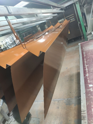 Лобовая планка (RAL 8011) оцинкованная, с порошковым покрытием 0,45 мм фото 5