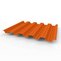 Профнастил оцинкованный с полимерным покрытием полиэстер НС35 buildstor 0,7х1060мм RAL 2004 Оранжевый
