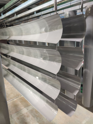 Желоб водосточный оцинкованный порошок ф120х2000мм RAL 7000 фото 6