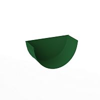 Заглушка желоба водосточного оцинкованная порошок ф120мм RAL 6002