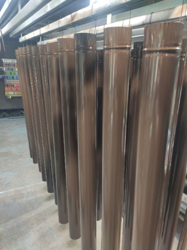 Труба водосточная оцинкованная порошок ф120х1250мм RAL 8028