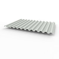 Профнастил оцинкованный с полимерным покрытием полиэстер С21 buildstor 0,45х1051мм RAL 9018 Папирусно-белый