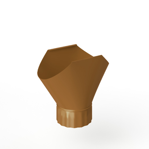 Воронка желоба оцинкованная накладная порошок ф220мм RAL 8001