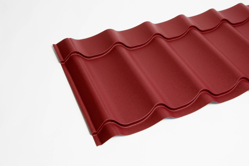 Металлочерепица Монтеррей классик оцинкованная с полимерным покрытием 0.4x1180мм  RAL 3003 фото 3