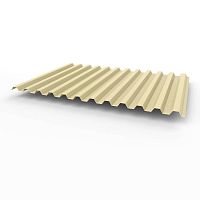 Профнастил оцинкованный с полимерным покрытием С21 Grand line Optima 0,45х1040мм RAL 1015