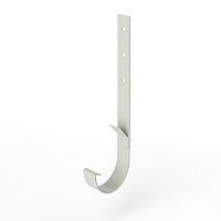 Крепление желоба водосточного короткое c порошковым покрытием ф180x350мм RAL 9002