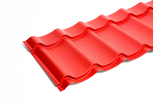 Металлочерепица Монтеррей классик оцинкованная с полимерным покрытием 0.45x1180мм  RAL 5002 фото 6