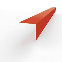 Планка угла внешнего RAL 2002 оцинкованный c порошковым покрытием 0,45мм