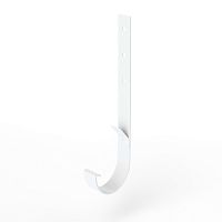 Крепление желоба водосточного короткое c порошковым покрытием ф150x350мм RAL 9003