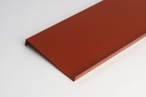 Отлив оконный оцинкованный c порошковым покрытием 0,45мм ширина более 625 мм RAL 2012 фото 13