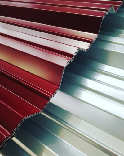 Профнастил НС35 - 0,5 - RAL 1035 оцинкованный, с полимерным покрытием (Полиэстер) фото 4