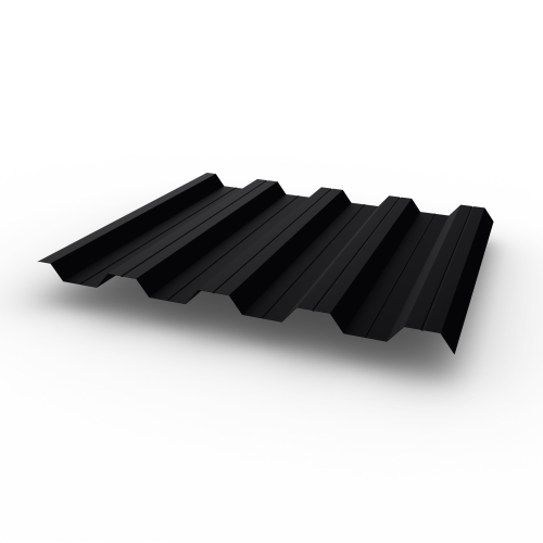 Профнастил НС44 (RAL 9005) 0,4х1047мм оцинкованный, с полимерным покрытием (Полиэстер)