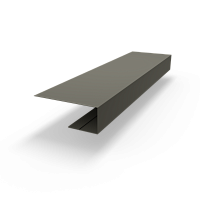 j планка RAL 7039 оцинкованная c порошковым покрытием 0,45мм