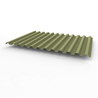 Профнастил оцинкованный с полимерным покрытием полиэстер С21 buildstor 0,5х1051мм RAL 6013 Тростниково-зелёный