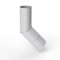 Колено водосточное оцинкованное порошок ф180мм RAL 7047