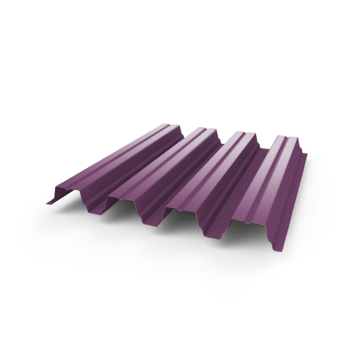 Профнастил Н75 - 0,6 (RAL 4008) с полимерным покрытием (полиэстер)