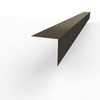 Планка угла внешнего RAL 8019 оцинкованная c порошковым покрытием 0,45мм
