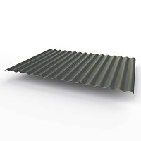Профнастил оцинкованный с полимерным покрытием полиэстер С15 buildstor 0,45х1180мм RAL 7024 Графитовый серый