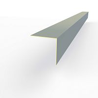 Планка угла внешнего RAL 7001 оцинкованная c порошковым покрытием 0,45мм