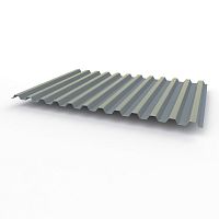 Профнастил оцинкованный с полимерным покрытием полиэстер С21 buildstor 0,6х1051мм RAL 7000 Серая белка