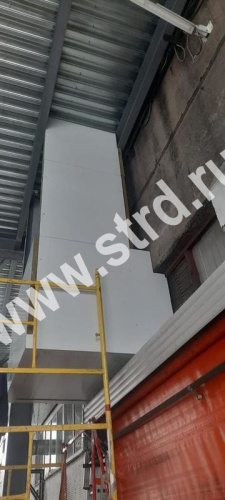 Стеновая трёхслойная сэндвич-панель накатка 60мм 1190мм с видимым креплением минеральная вата Полиэстер Panline фото 8