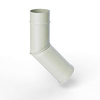 Колено водосточное оцинкованное порошок ф90мм RAL 9002