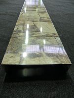 Откос оконный, дверной простой оцинкованный c порошковым покрытием 0,7мм ширина более 625 мм RAL 7005