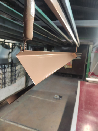 Планка стыковочная RAL 8024 оцинкованная c порошковым покрытием 0,45мм фото 2