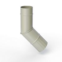 Колено водосточное оцинкованное порошок ф180мм RAL 7032