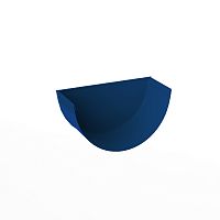 Заглушка желоба водосточного оцинкованная порошок ф120мм RAL 5010