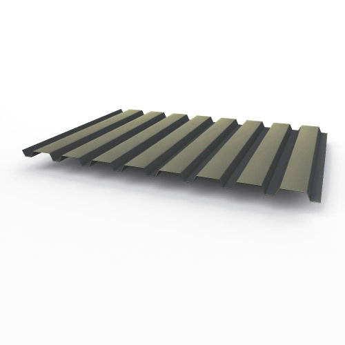 Профнастил оцинкованный с полимерным покрытием полиэстер С20 buildstor 0,7х1150мм RAL 7024 Графитовый серый