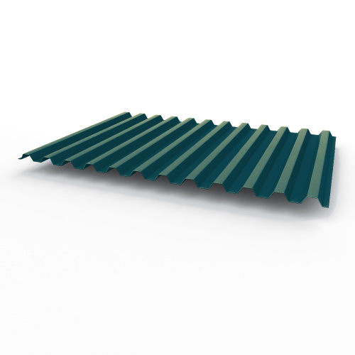 Профнастил оцинкованный с полимерным покрытием полиэстер С21 buildstor 0,5х1051мм RAL 5020 Океанская синь