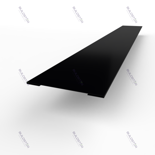 Планка стыковочная RAL 9005 оцинкованная c порошковым покрытием 0,45мм